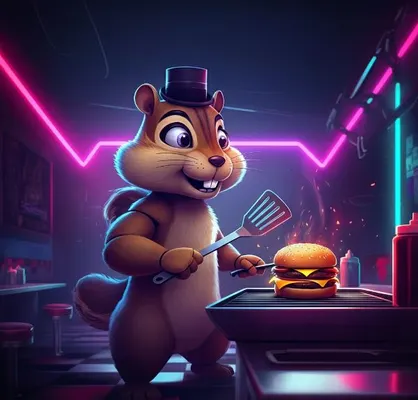 alvin fnaffnaf gray flip my burger