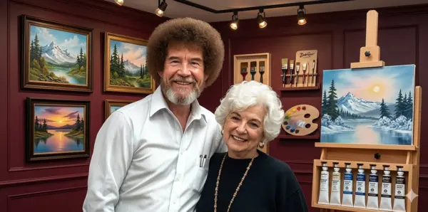 Vivian Ridge, Bob Ross’s first wife, known for her artistic and nurturing role in the family.