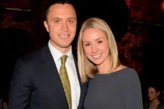 Emily Threlkeld with her husband Harold Ford Jr. at a public event