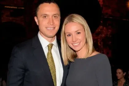 Emily Threlkeld with her husband Harold Ford Jr. at a public event