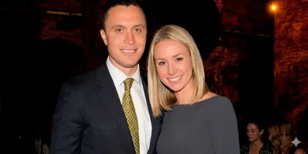 Emily Threlkeld with her husband Harold Ford Jr. at a public event